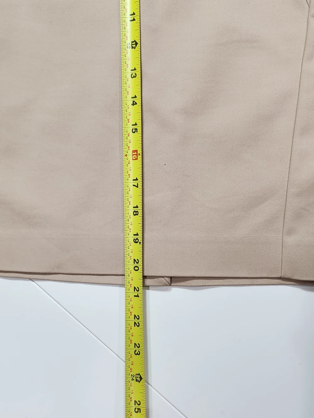 MNG Basics Beige High Waist Fitted Pencil Skirt Size 2